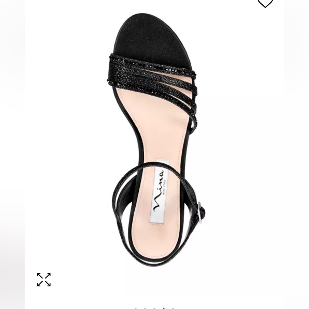 NWB - Nina Women's Nelena YF Evening Sandals / color black size 9.5 - Picture 9 of 9